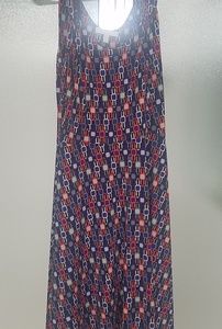 Purple, Orange, Gray & Black Banana Republic Dress